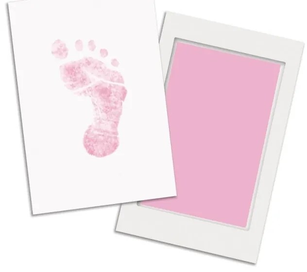Kit amprenta cu cerneala pentru piciorus - Pearhead - roz