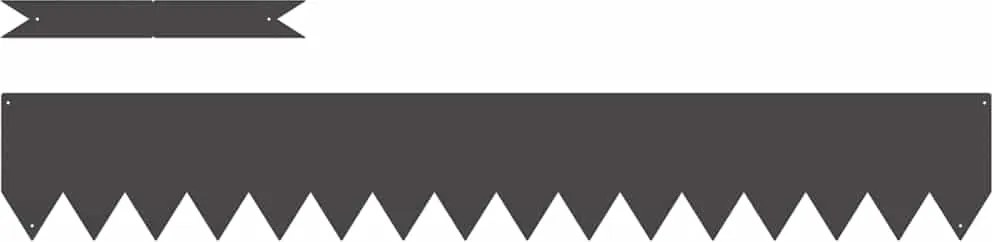 vidaXL Margine pentru gazon 50 pcs Negru 100 x 0.05 x 20 cm