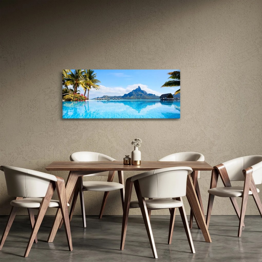Tablou - Palmieri și plaje (120x50 cm)