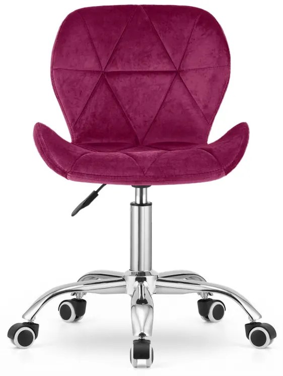 Scaun de birou AVOLA VELVET bordeaux