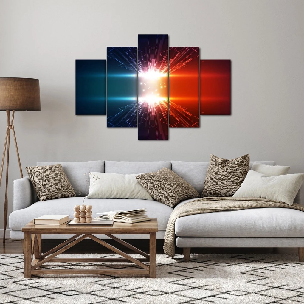 Tablou abstract cu glonț activ (150x105 cm)