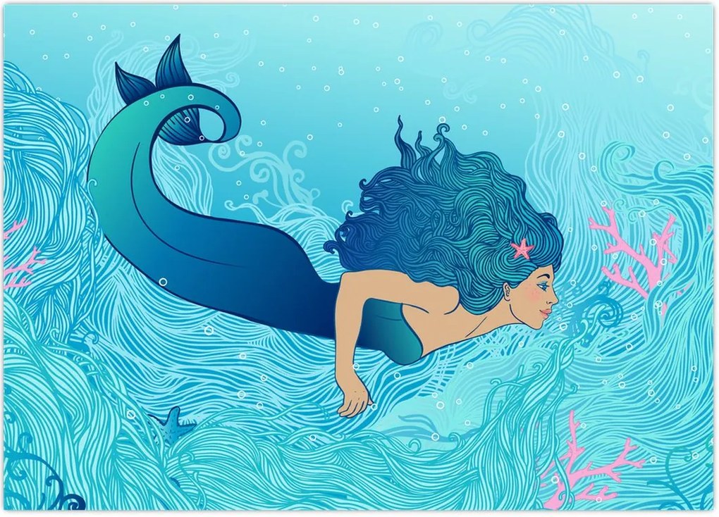 Tablou - Sirena (70x50 cm)