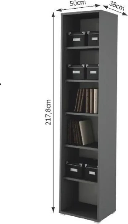 Raft înalt, grafit, RIOMA NEW TYP 02