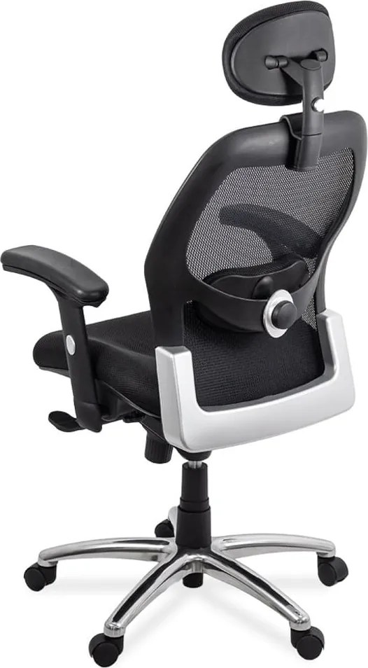 Scaun ergonomic SYYT 9513 negru, suport 150 kg și cotiere reglabile