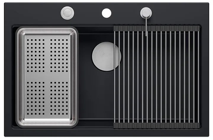 Chiuveta din granit MARC 110 WORKSTATION negru