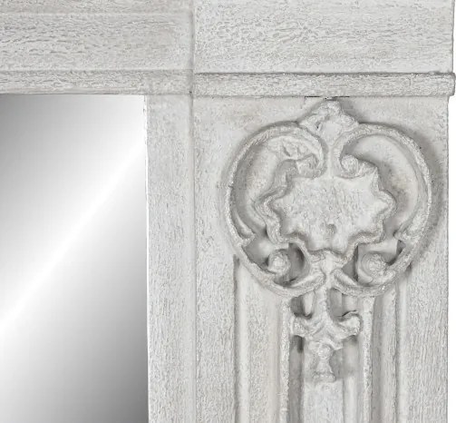 Oglindă decorativă din lemn de mango și MDF, 133×8,5×167 cm, „Grey"