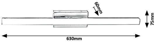 Aplica perete LED pentru oglinda baie IP44 Bastian 5781 RX