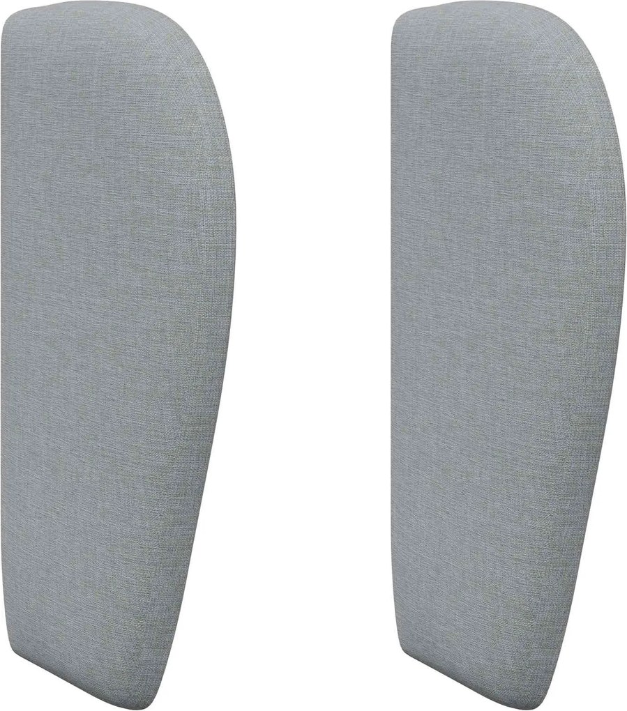 vidaXL Ureche pentru Tăblie Gri deschis 40 x 23 x 6 cm țesătură