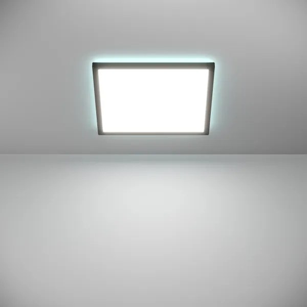 Plafonieră LED RGBW dimabilă de exterior Eglo 901467 ROVITO-Z 17,6W/230V 39x39cm IP44 negru