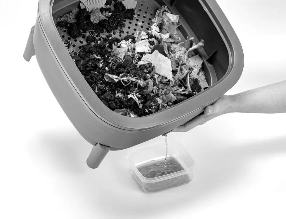 Coș pentru compost gri 30 l Urbalive – Plastia