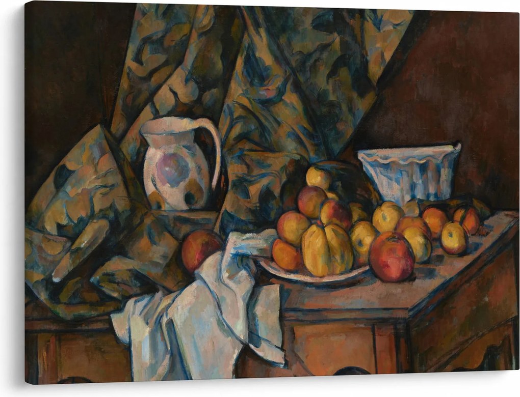 Tablou - Paul Cézanne, Still Life with Apples and Peaches, reproducere (70x50 cm)