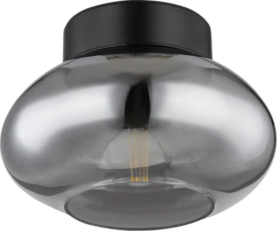 Globo 15572D - Plafonieră SHAUN 1xE27ILLU/40W/230V neagră