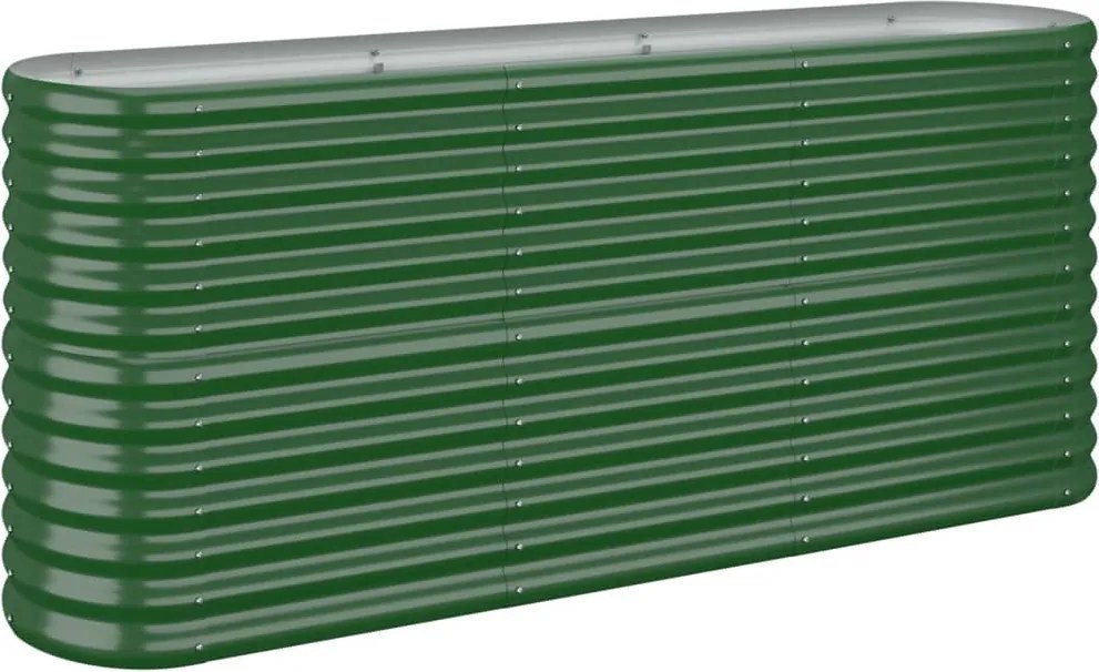 vidaXL Strat înălțat grădină 152x40x68 cm oțel galvanizat