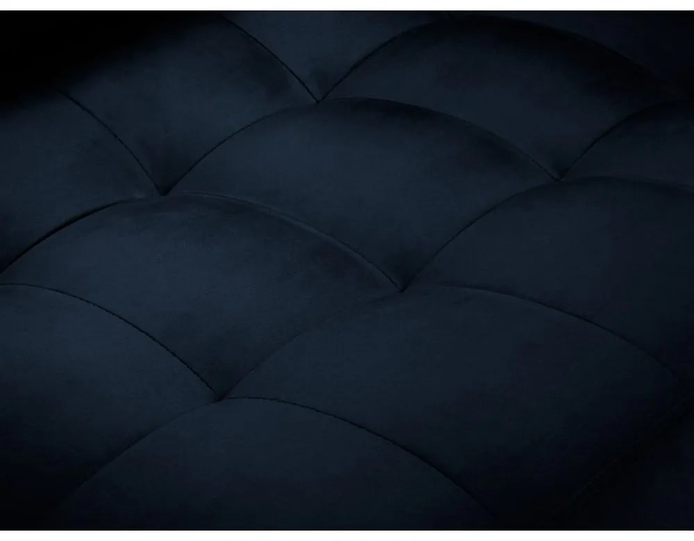 Canapea din catifea Milo Casa Santo, 219 cm, albastru