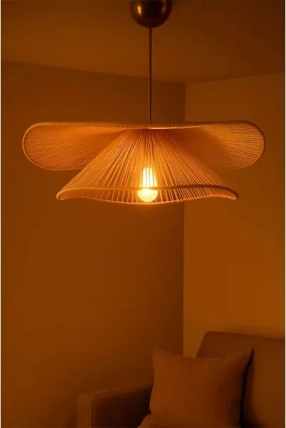 Lampă suspendată pe cablu DUVELA 1xE27/40W/230V bej