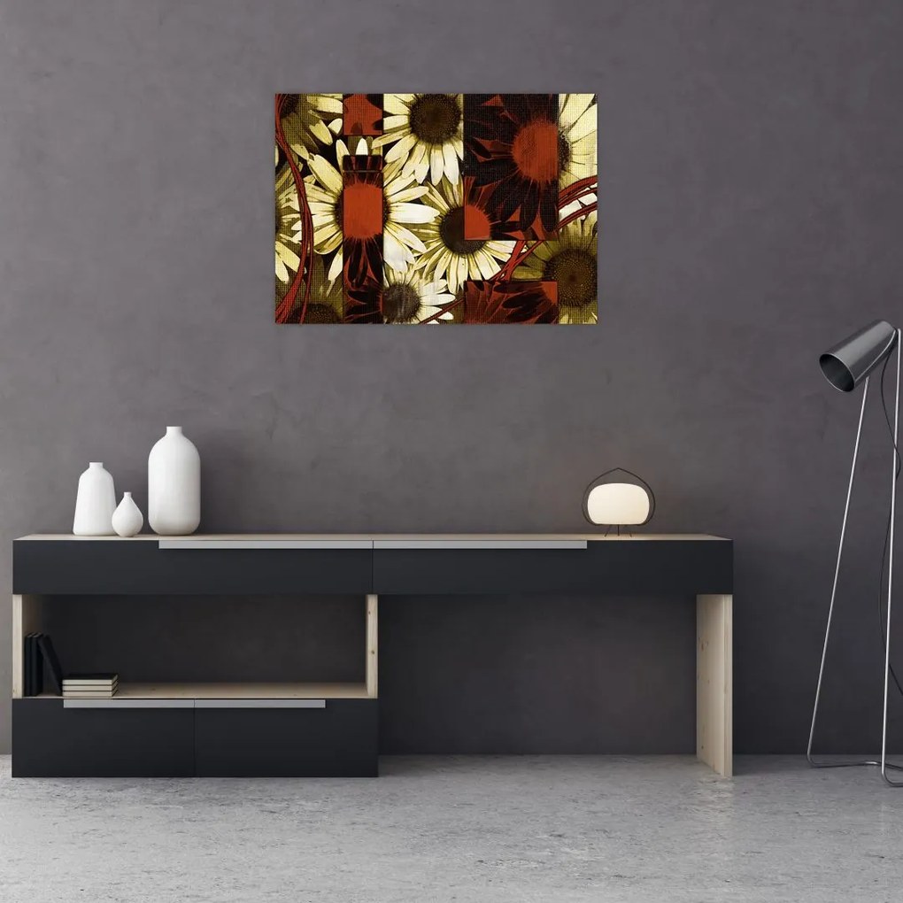 Tablou cu flori (70x50 cm)