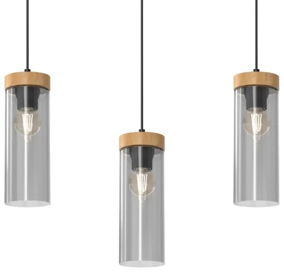 Lustră pe cablu ELICA 3xE27/60W/230V