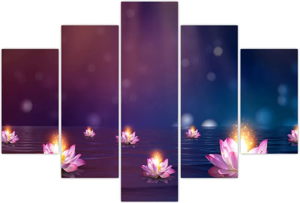 Tablou - Nuferi magici (150x105 cm)