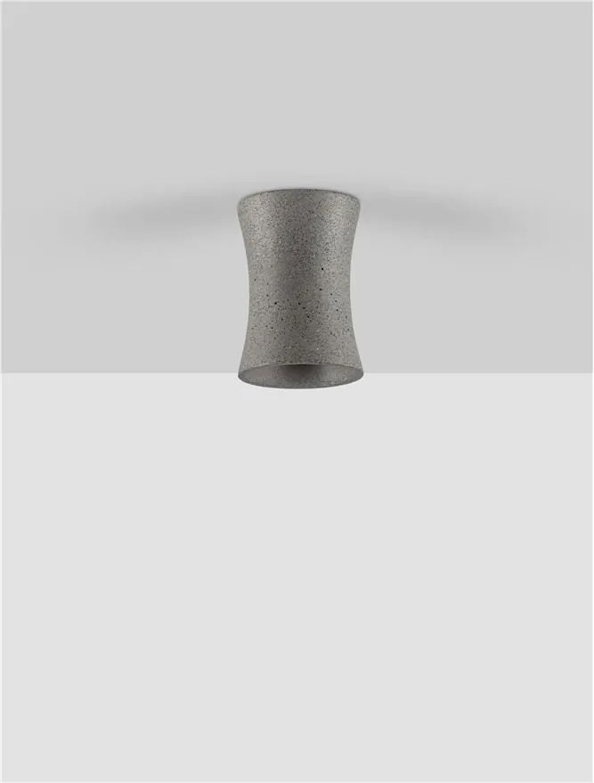 Spot aplicat design decorativ ciment, PELIA piatra neagra