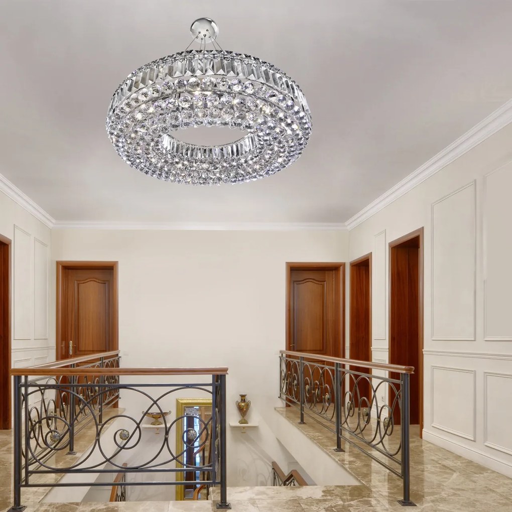 Lustra design LUX cristal K5 Vesuvius 10L 9392CC SRT