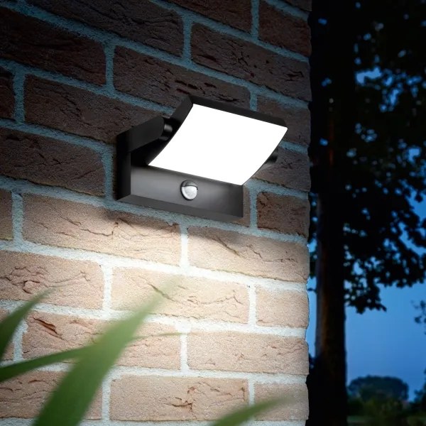 Aplică LED de exterior cu senzor Ideal Lux SWIPE LED/21W/230V CRI 90 IP54 negru