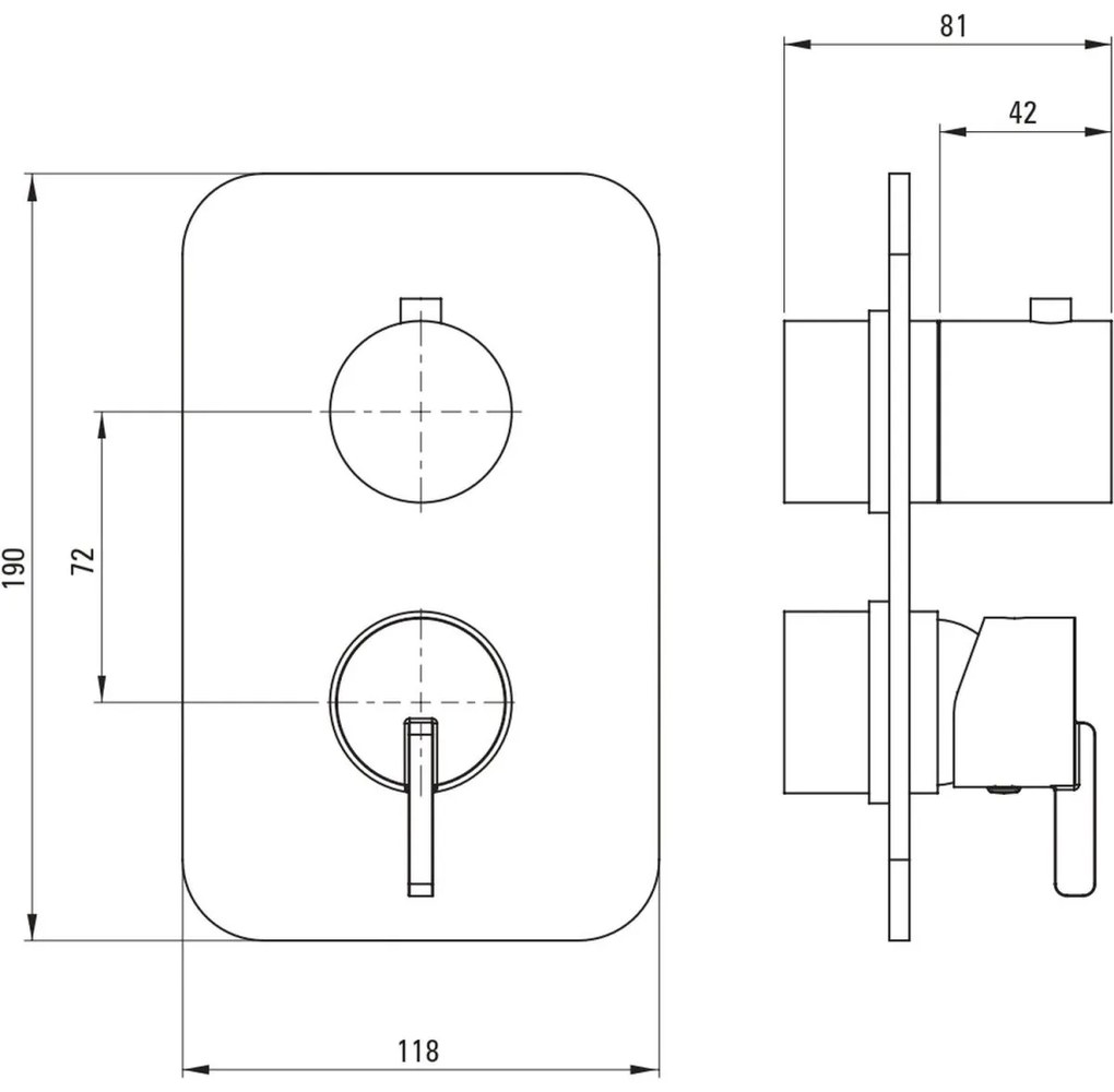 Capac pentru baterie cada, element extern BOX ascuns, alb, Deante Silia Alb