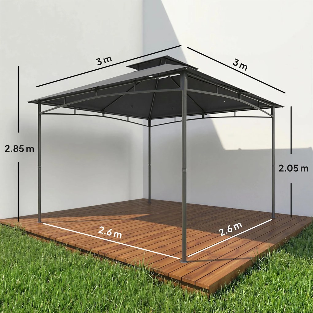 Outsunny Pavilioane robuste, corturi pentru jacuzzi, acoperișuri permanente, foișor | Aosom Romania