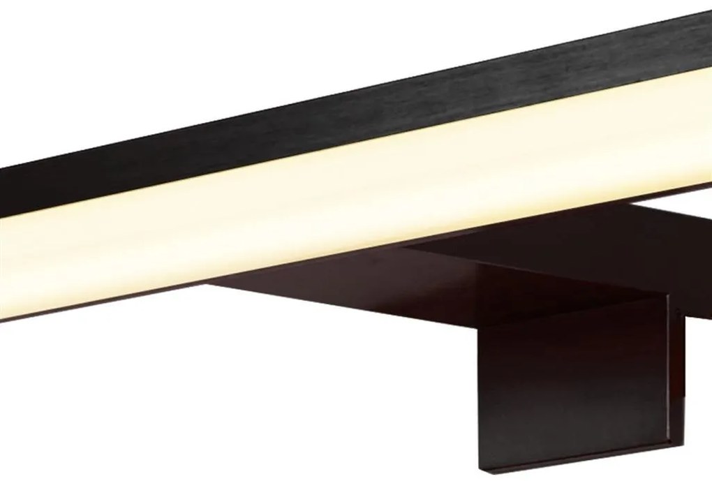 Aplica de perete LED pentru oglinda, tablou IP44 Kos, negru