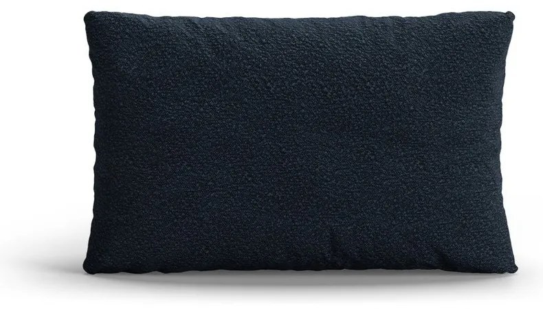 Pernă pentru canapea albastru-închis cu tapițerie din țesătură bouclé Poppy – Micadoni