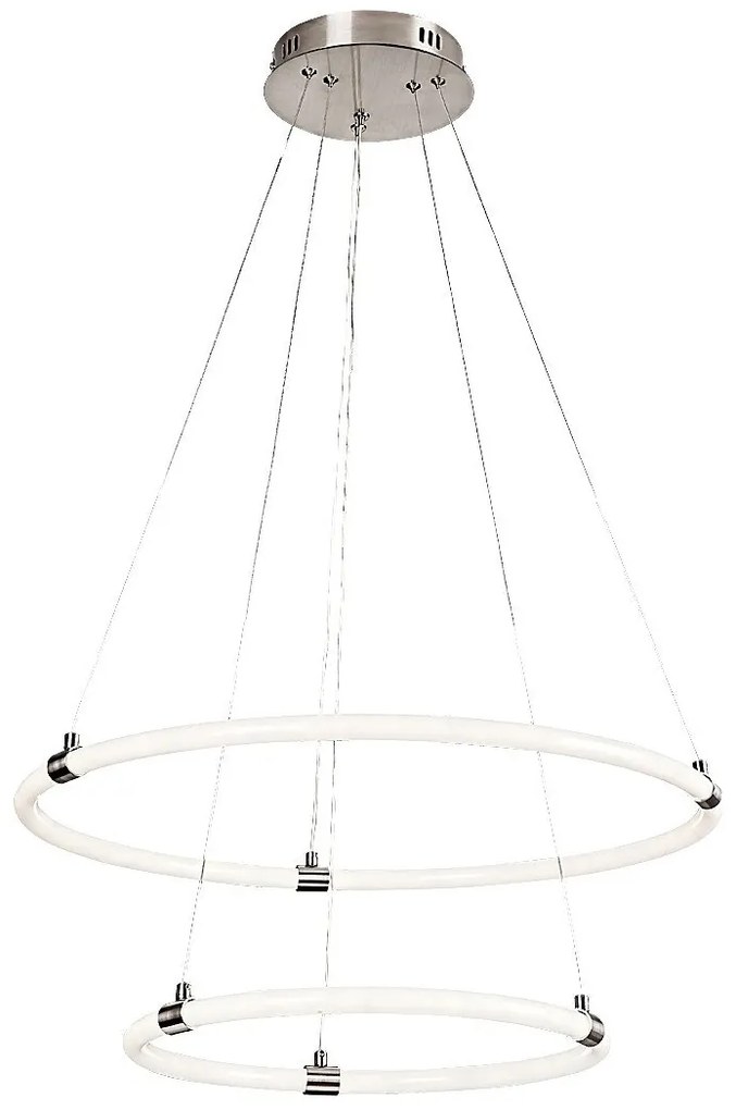 Lustra LED cu telecomanda, circulara 2 inele Irelia