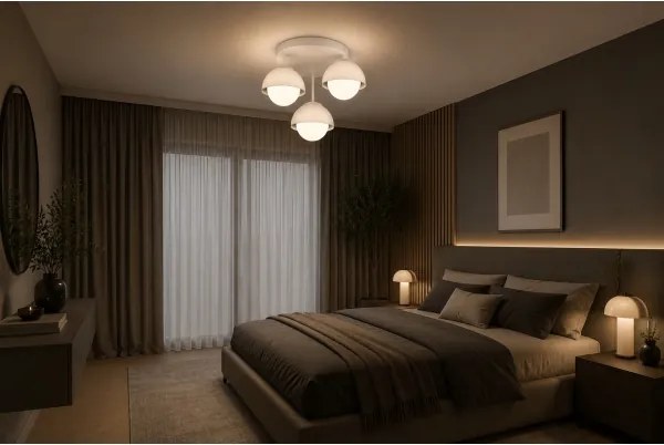 BRILAGI - Lustră aplicată COSMO 3xE27/60W/230V albă