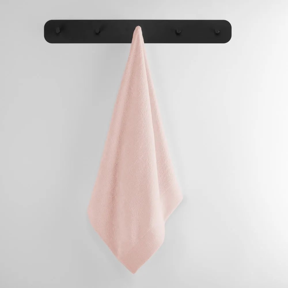 Prosop roz deschis din bumbac din frotir 70x140 cm Amari – Restilo