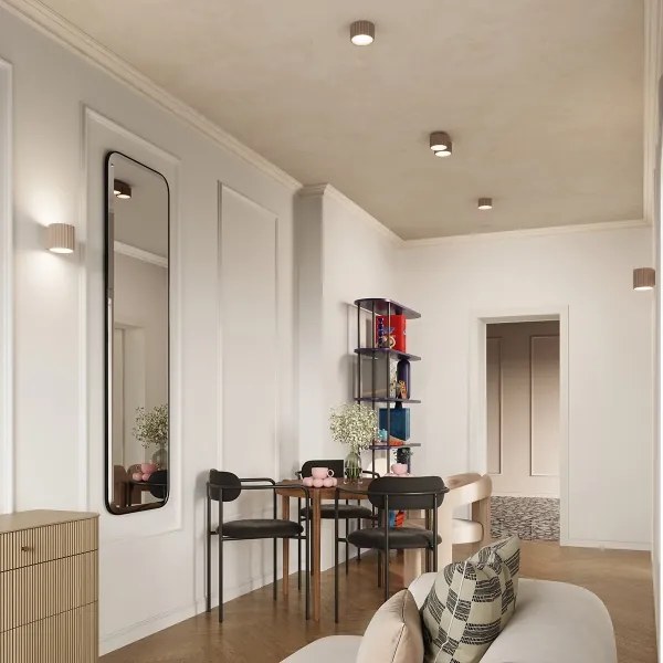 Sollux SL.1818 - Spot AURA cu 2 socluri GX53, 10 W, 230 V, taupe