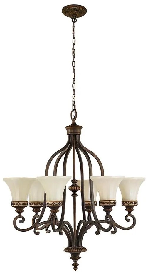 Lustră pe lanț DRAWING Feiss FE-DRAWING-ROOM6 ROOM 6xE27/60W/230V