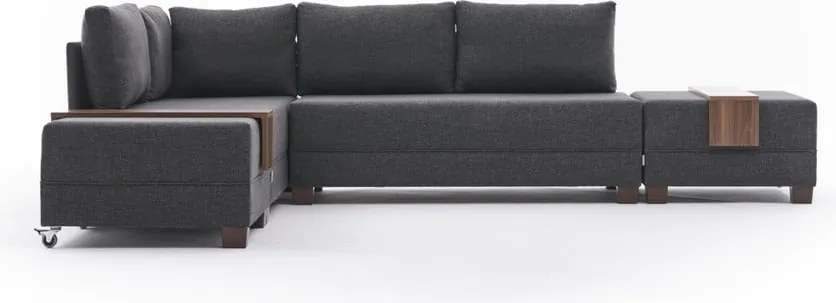 Colțar gri antracit (colț stânga) Fly – Balcab Home