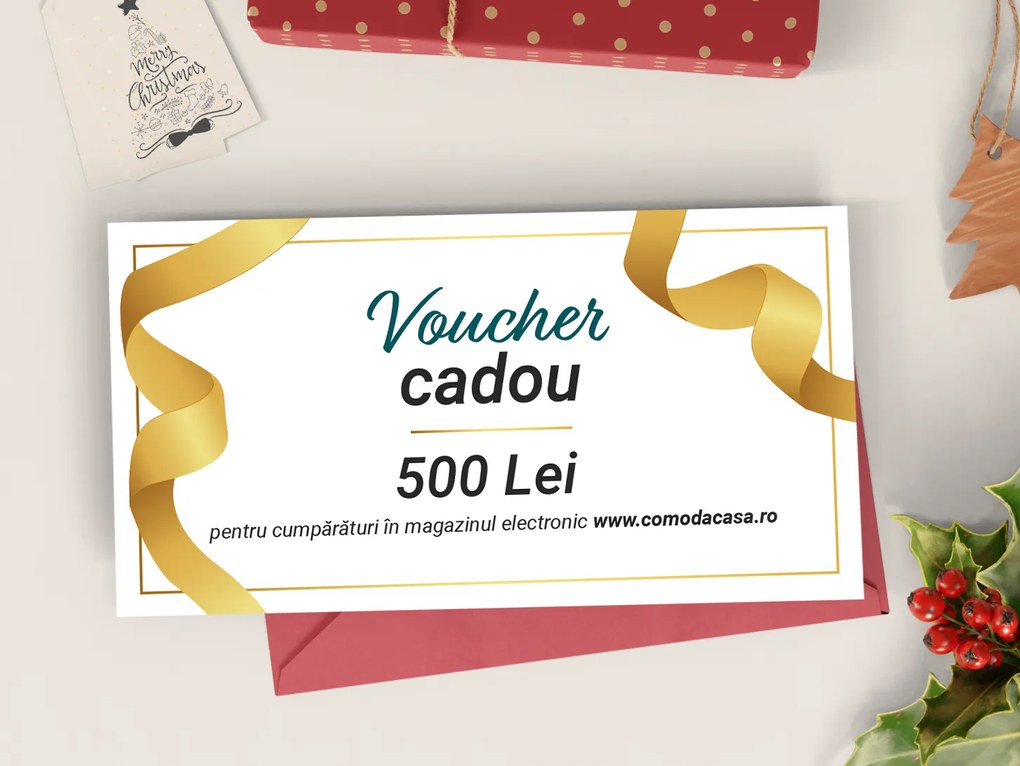 Voucher cadou pentru 500 Lei Formular cupon: Tipărit