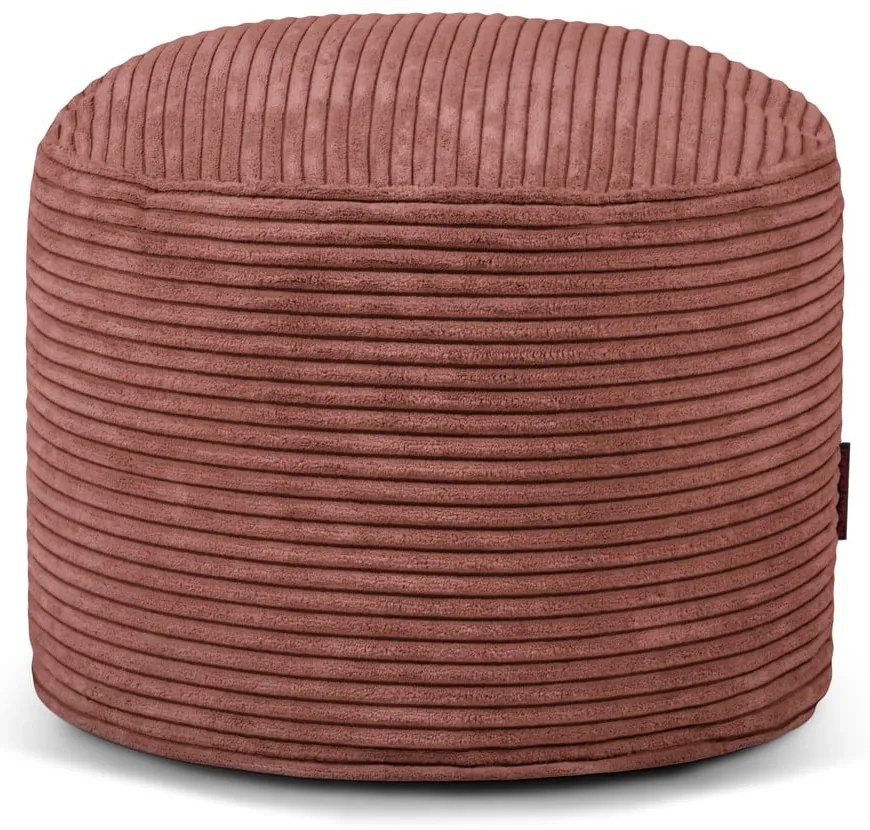 Fotoliu bean bag cărămiziu cu tapițerie din catifea reiată Mini – SLOWDOWN