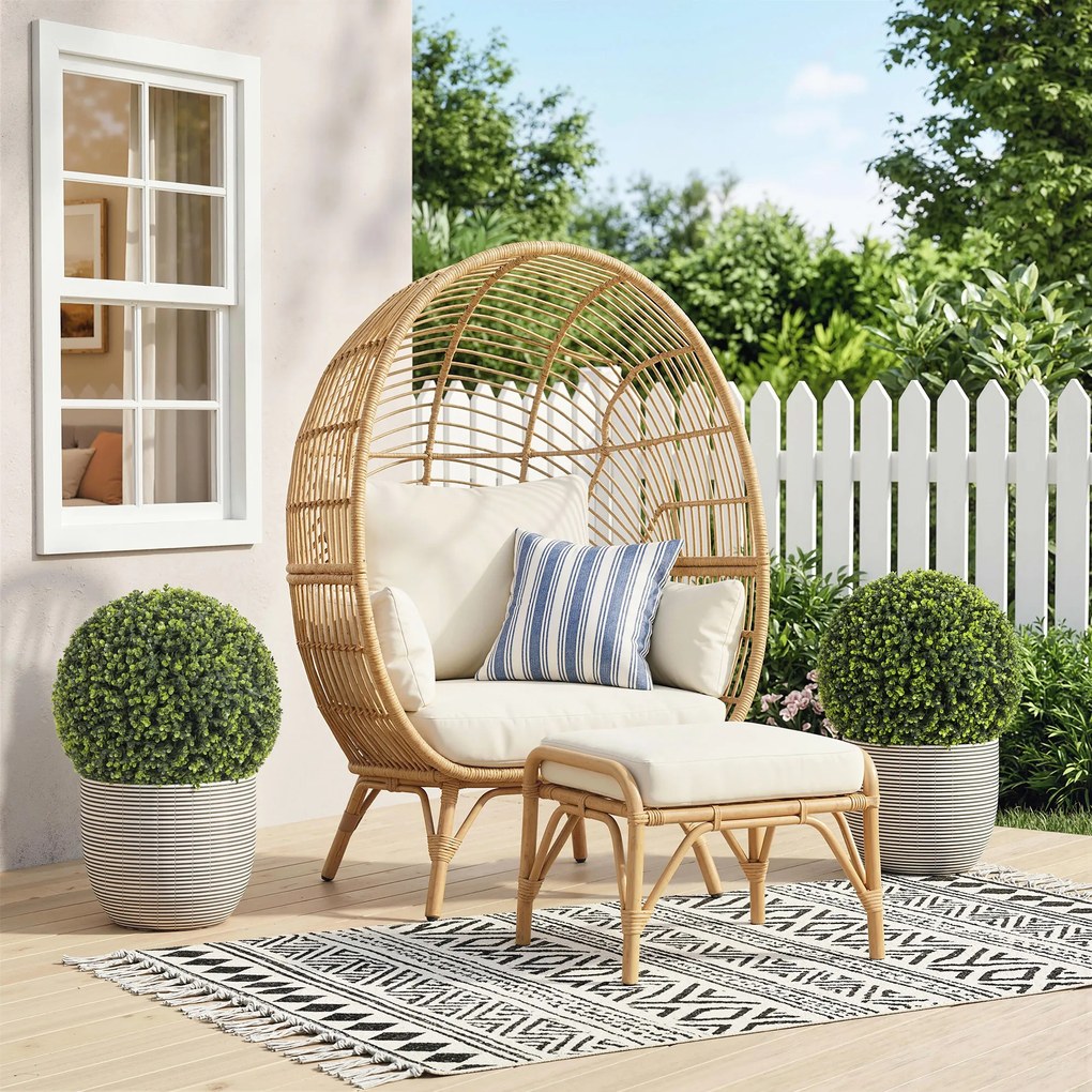 HOMCOM Bile artificiale de eucalipt de 52 cm, set de 2, plante decorative rezistente la UV cu 1086 frunze pentru interior și exterior | Aosom Romania