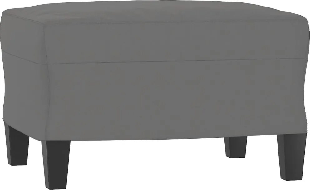 vidaXL Taburet, gri închis, 60x50x41 cm, microfibră