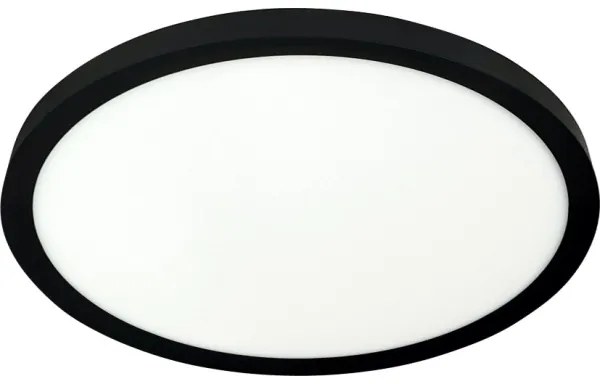 Lampă LED de tavan 24W/230V, 3000/4000/6500K, Ø 30 cm, neagră
