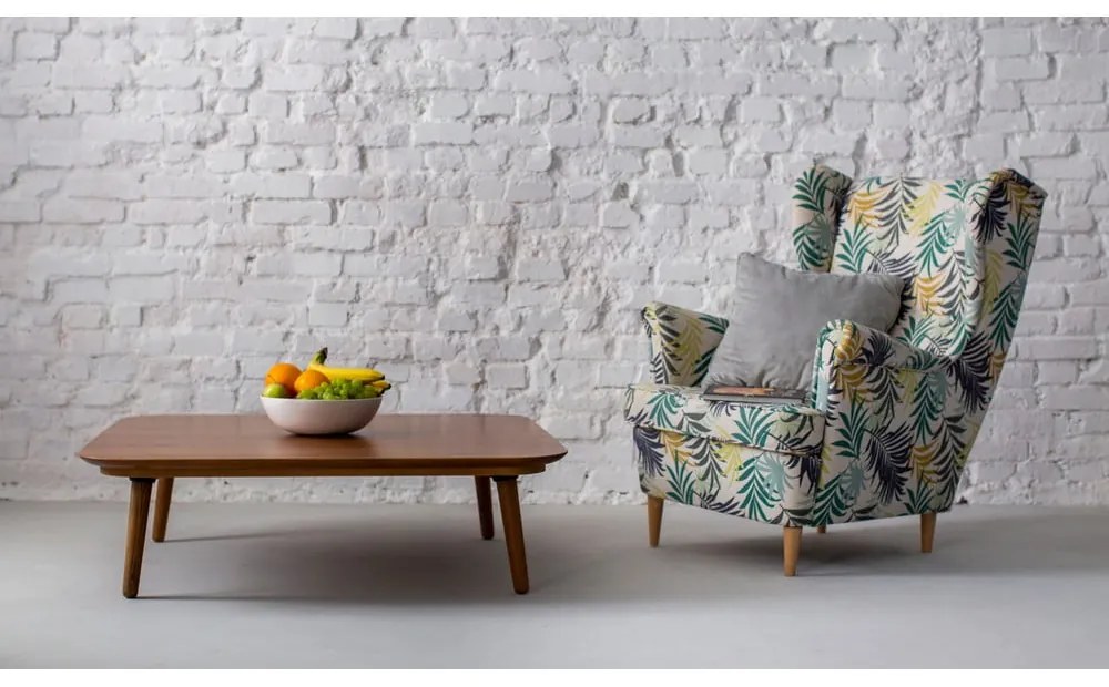 Măsuță de cafea din lemn de frasin Ragaba Contrast Tetra, natural, 110 x 110cm