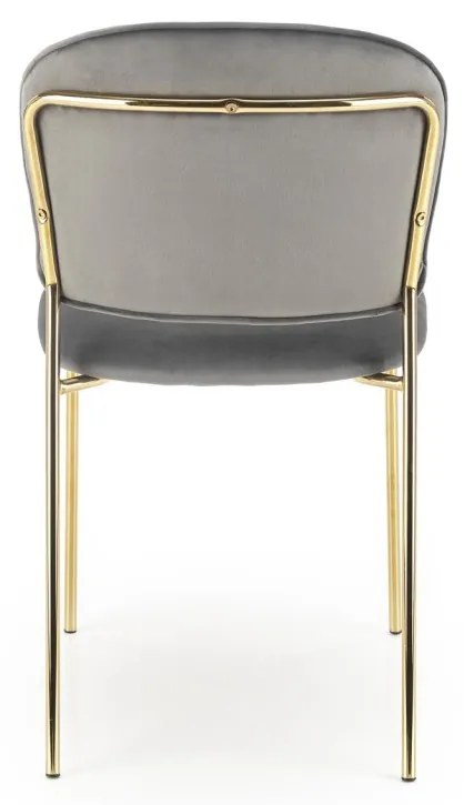 Scaun K499 velvet gri