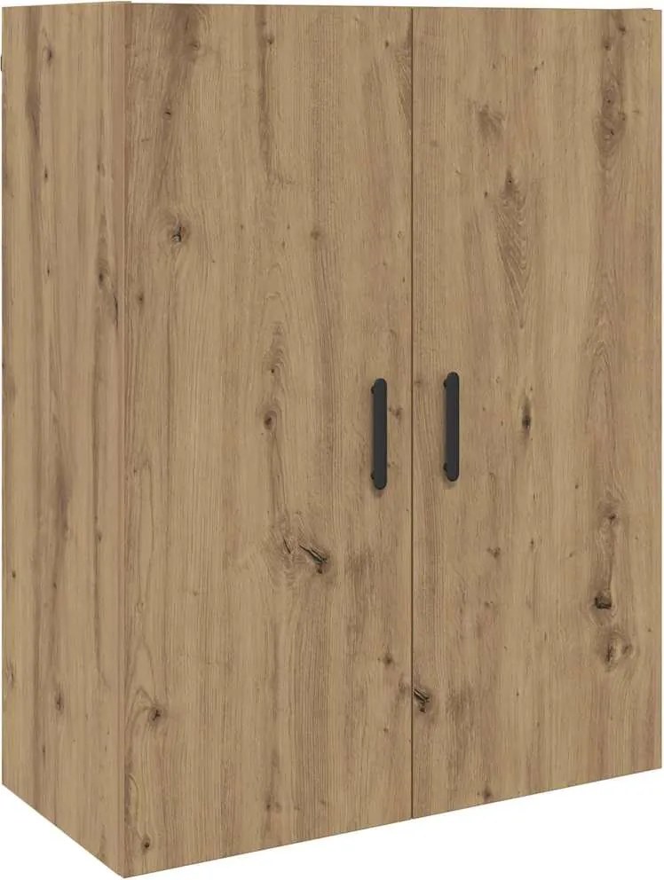 vidaXL Dulap de perete Pe perete Stejar Artizanal 69,5 x 34 x 90 cm