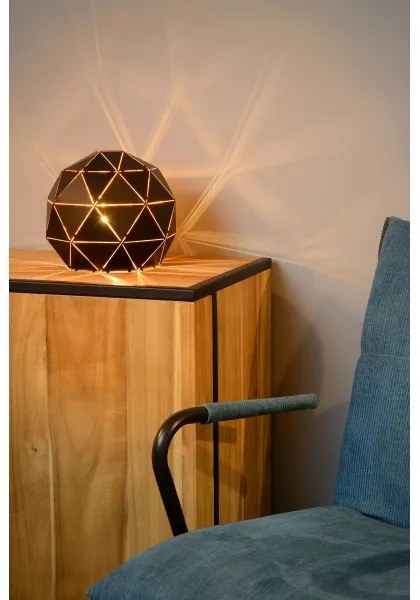 Lucide 21509/25/30 - Lampa de masa OTONA 1xE27/25W/230V negru