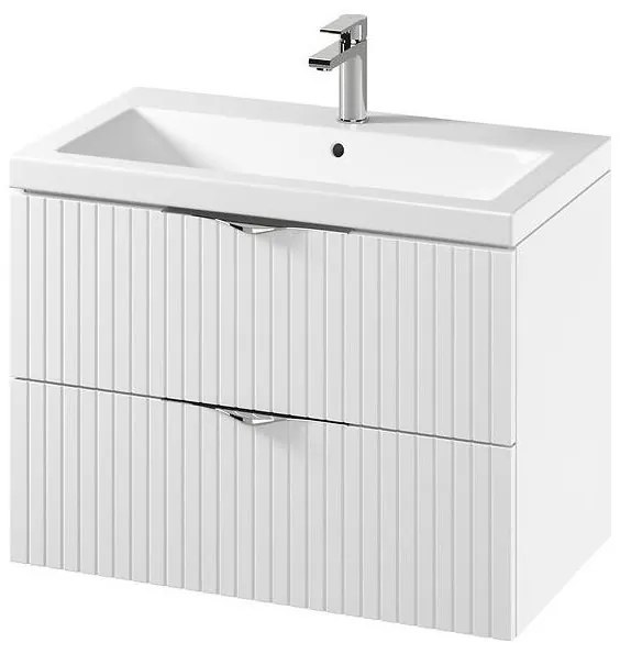 Cersanit S801-547 - Dulap suspendat pentru baie cu lavoar TIRSO, 80x45 cm, alb