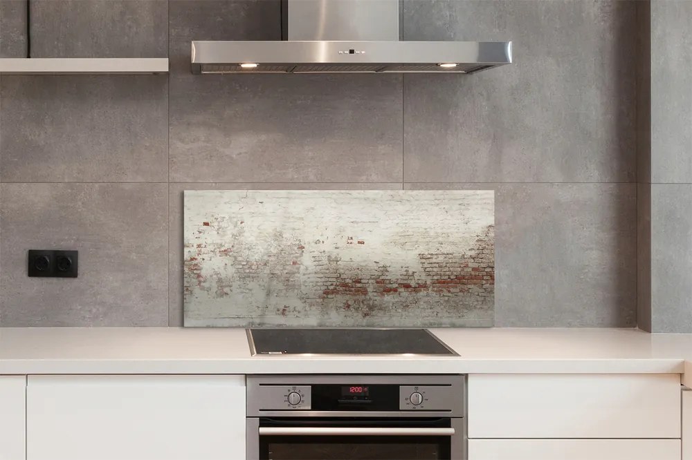 Panouri de sticlă caramida perete Vintage