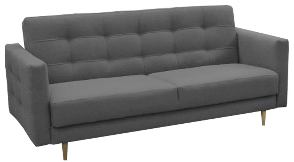 Canapea 3 locuri AMEDIA gri inchis, 210/94/92 cm