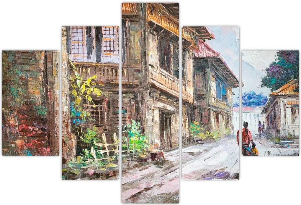 Tablou - Satul filipinez, Asia (150x105 cm)