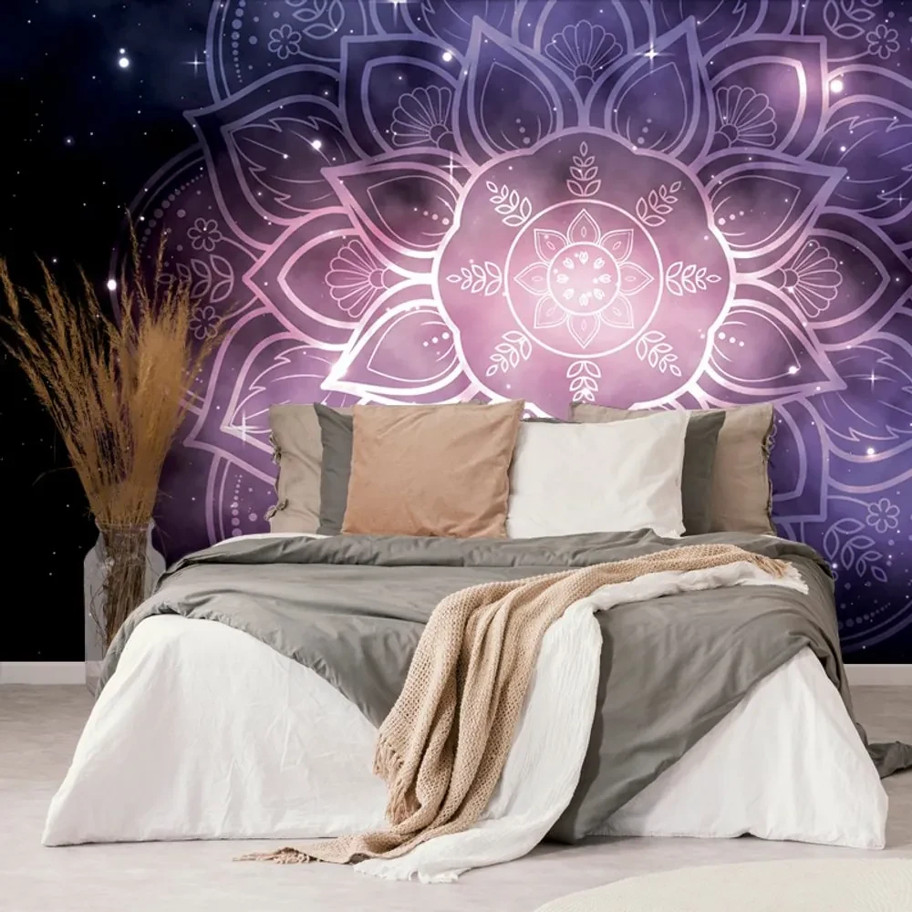 Tapet Mandala cu fundal de galaxie