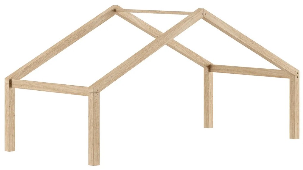 Acoperiș Forrest Beech pentru Transformare Pat Cabină în Pat Căsuță, din Lemn de Fag, Natur – Vipack